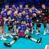Si celebra la vittoria della Sir Perugia contro Ankara in Champions League 