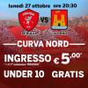 In vendita i biglietti per Perugia-Livorno di lunedì sera: 6 euro il biglietto per la Curva Nord e under 10 gratis