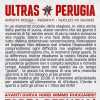 I tifosi della Curva Nord al fianco del Perugia in vista della trasferta di Lucca: sabato tutti all'allenamento