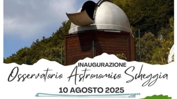 Sarà inaugurato domenica 10 agosto l’Osservatorio Astronomico e Geofisico di Scheggia