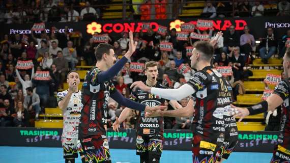 La Sir Perugia perde al tie-break (3-2) con Trento, ma preoccupa l'infortunio di Plotnytskyi 