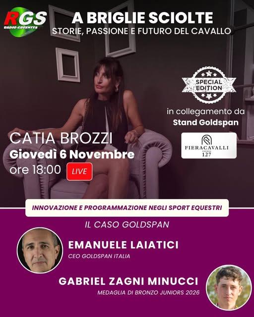 Da Fieracavalli a Verona alle 18 su RGS Radio la nuova puntata di "A briglie sciolte" di Catia Brozzi