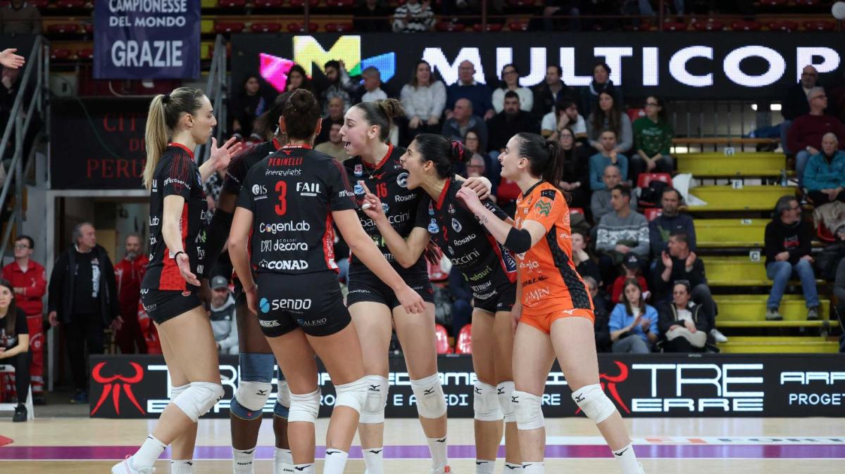 Per la Bartoccini Perugia situazione difficile: sesta sconfitta consecutiva e zona retrocessione in A1 di volley femminile
