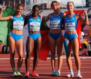 La perugina Margherita Castellani celebrata tra le "sorelle d'Italia" con l'oro europeo nella staffetta in Finlandia!