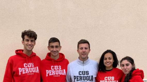 Trionfo del Cus Perugia nel tennis ai campionati nazionali universitari