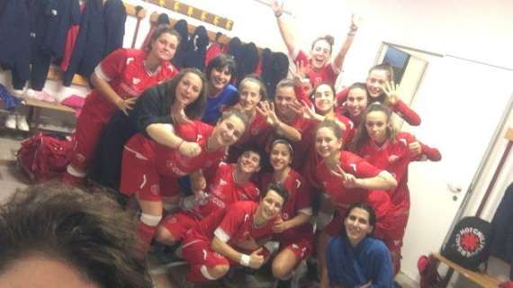 Prima vittoria in campionato del Perugia calcio femminile in trasferta in Sardegna