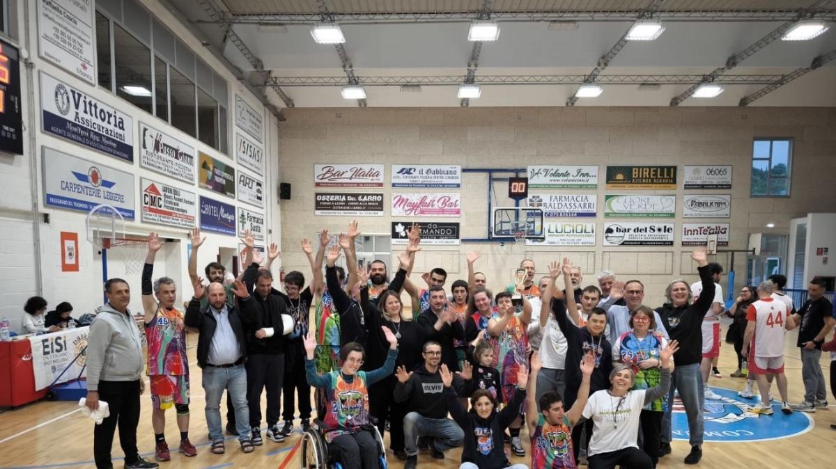 Entusiasmo a Passignano per le finali regionali di Baskin, il basket inclusivo