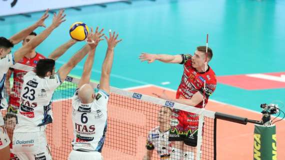 Nella Superlega di volley maschile oggi e domani tante emozioni: c'è Perugia-Trento