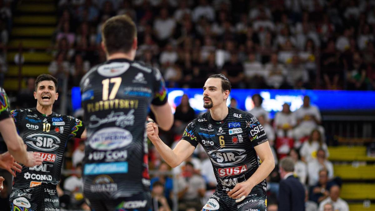 La Sir Susa Scai Perugia si prepara alla finale scudetto di volley maschile