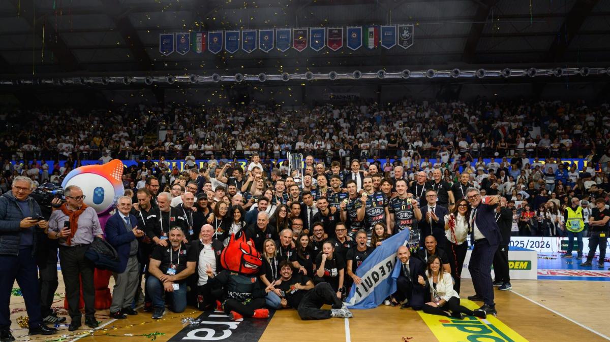 Anche la Regione Umbria oggi festeggia lo scudetto della Sir Perugia...