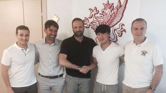 Il Perugia ha ceduto a titolo definitivo l'attaccante coreano Choe in serie C