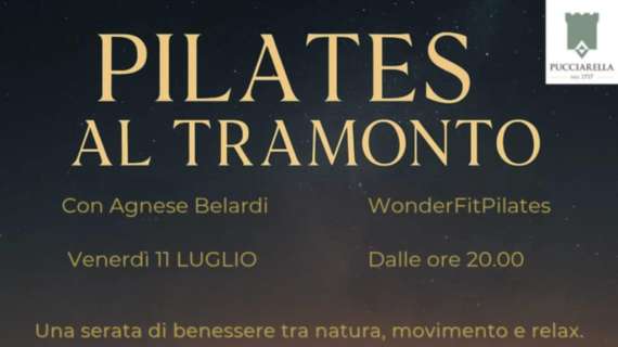 Venerdì 11 luglio "Pilates al tramonto" con Agnese Belardi a Villa di Magione