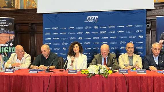 Presentati gli Internazionali di tennis "Città di Perugia" in programma dal 9 al 16 giugno