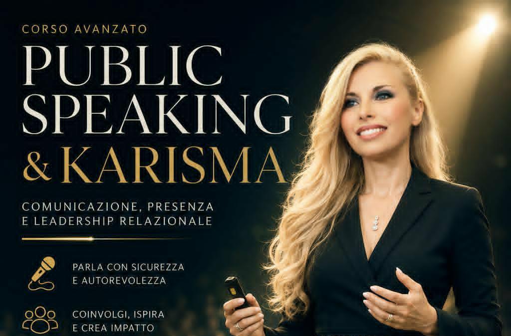 Public Speaking & Karisma con Sarah Cosmi: corso avanzato dal 12 al 14 giugno a Ponte San Giovanni