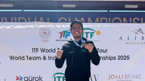 Il tennista perugino Tomas Gerini conquista il titolo mondiale Itf Over 30