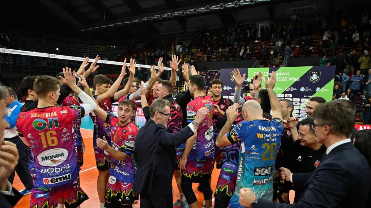 Così è andata la partita di ieri sera della Sir Perugia in Champions League