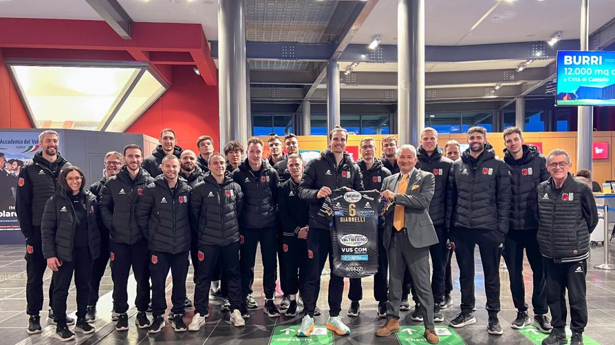 Confermata la partnership tra la squadra di volley maschile della Sir e l'Aeroporto di Perugia 