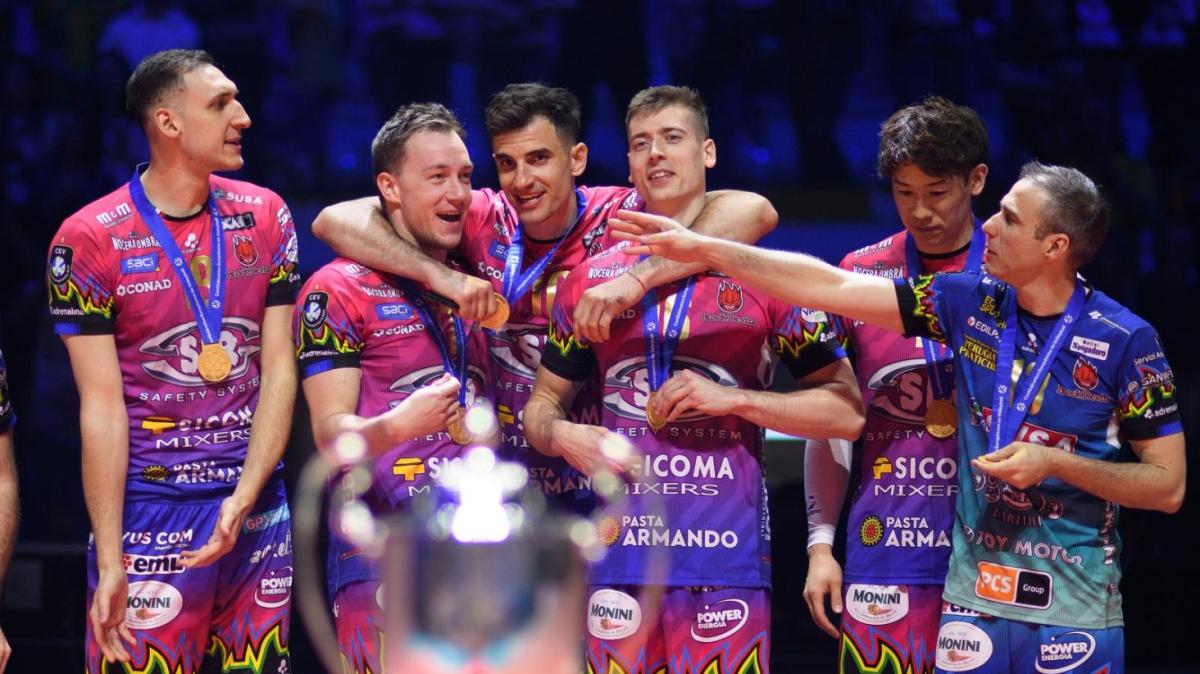 Ancora gioia per la conquista della Champions League da parte della Sir Perugia