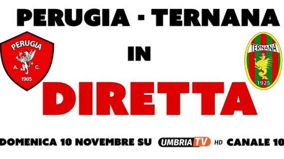 Il derby Perugia-Ternana sarà trasmesso in diretta domenica da Umbria Tv