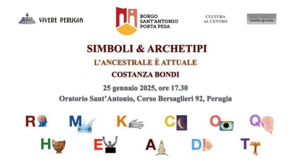 Il 25 gennaio Costanza Bondi presenta a Perugia il suo libro "Simboli & Archetipi, l’ancestrale è attuale"