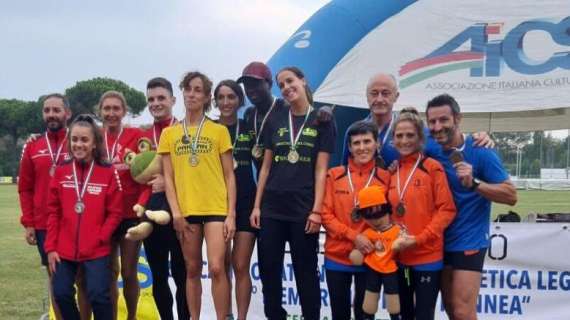 Sorrisi per la Podistica Carsulae ai Campionati italiani AICS di atletica leggera