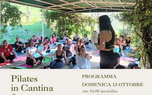 Domenica con Agnese Belardi torna il pilates in vigna: appuntamento alla Cantina Carini di Colle Umberto