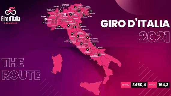 Giro d'Italia 2021: il 17 maggio arrivo a Foligno, il 19 partenza della tappa dal Corso Vannucci a Perugia