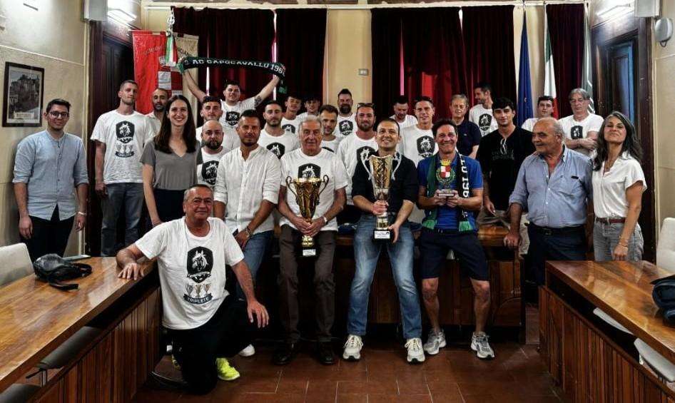 La festa per il Capocavalllo in Promozione, con il ricevimento presso il Comune di Corciano