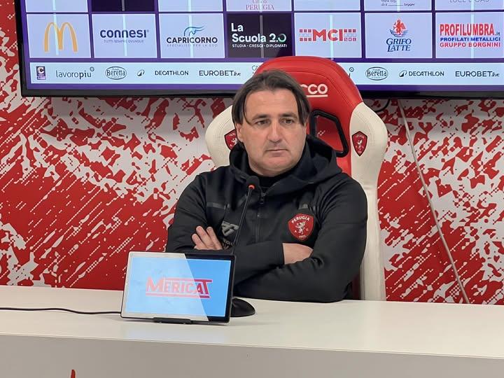 "Fino a quando sarò l’allenatore darò il massimo: questo Perugia lo sento mio e i giocatori hanno fiducia in me"