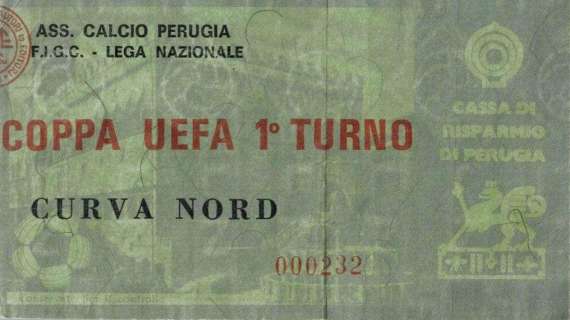 Che se lo ricorda? In questo giorno di 38 anni fa il Perugia esordiva in Coppa Uefa!