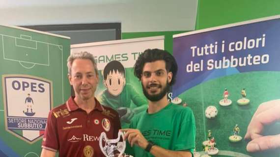 Il perugino Cesare Santanicchia ha vinto la Coppa Umbra di Subbuteo: battuto Francesco Mattiangeli