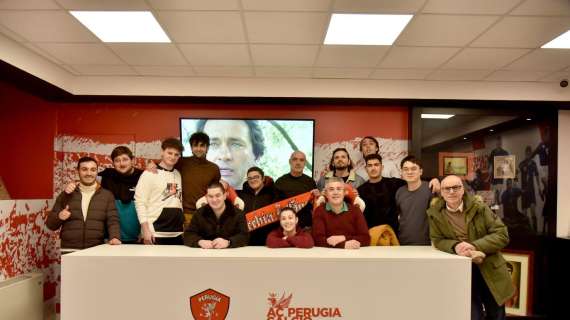 Tredici universitari dell'Onaosi di Perugia in visita allo Stadio Curi