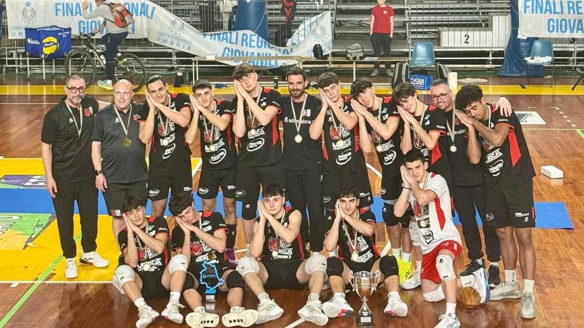 L'Under 19 di volley maschile della Sir ha conquistato il titolo regionale 