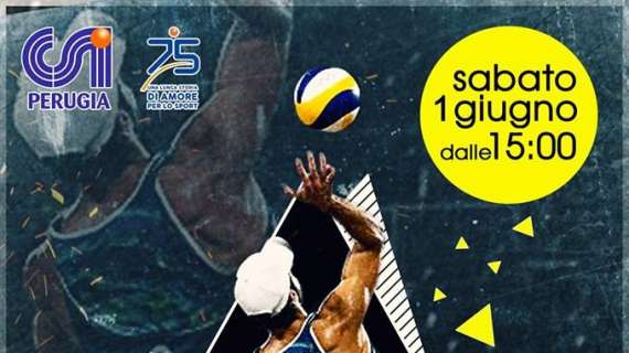 Il primo giugno a Perugia torneo Open Misto di beach volley