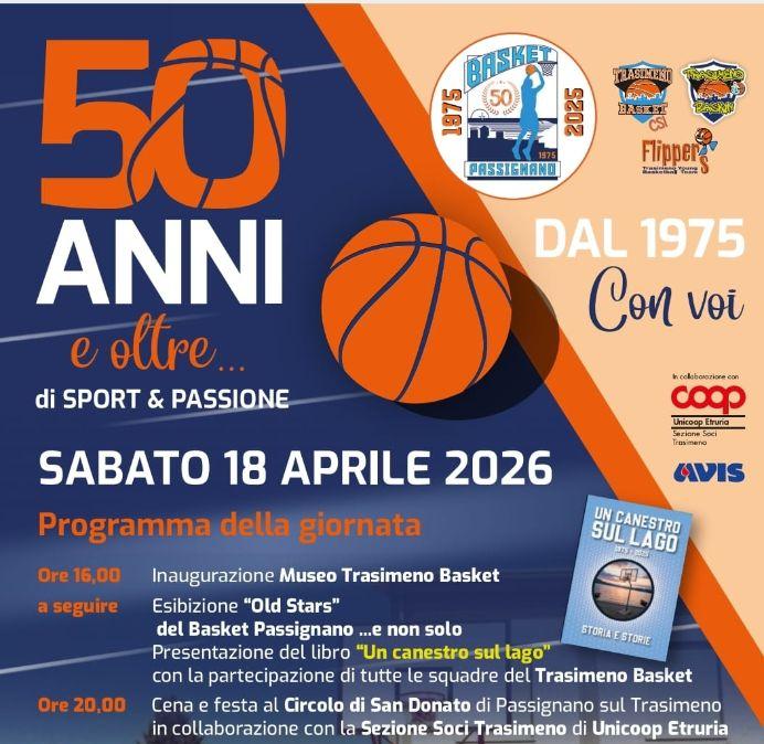 Il mezzo secolo di attività del Baket Passignano: sabato 18 l'inaugurazione del museo