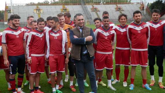 La visita di Marco Vinicio Guasticchi alla squadra del Perugia all'interno del Curi
