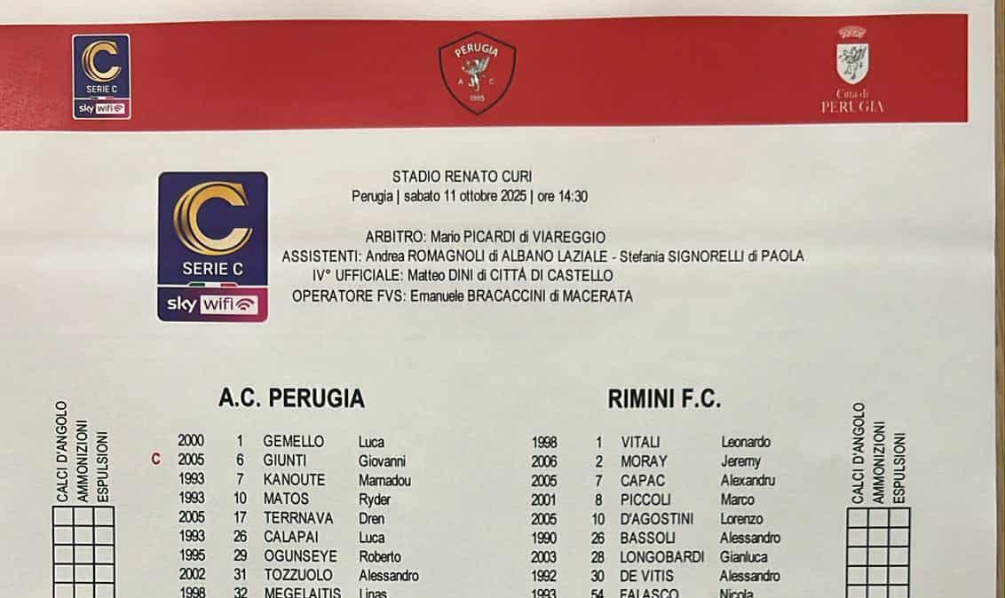 PERUGIA-RIMINI 0-1: incredibile quanto sta accadendo...