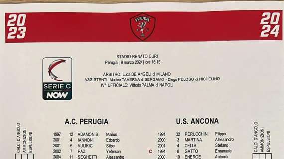 PERUGIA-ANCONA 2-0: tutta la partita azione per azione
