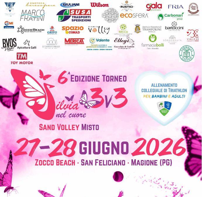 Il 27 e 28 giugno a San Feliciano torna "Silvia nel Cuore", il torneo di beach volley in memoria di Silvia Garzi