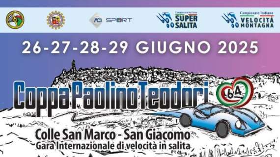 In questo fine settimana piloti umbri ad Ascoli alla Coppa Paolino Teodori di corsa in salita