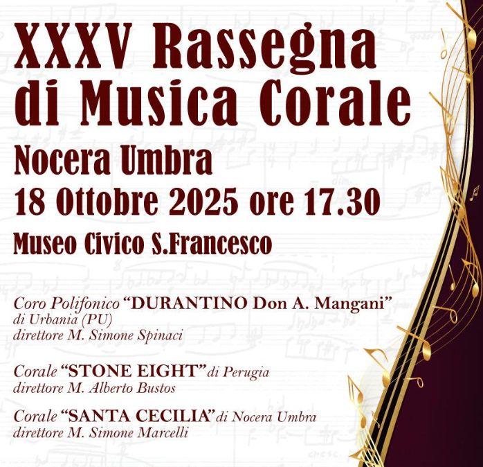  Torna la Rassegna di Musica Corale di Nocera Umbra promossa dalla Corale Santa Cecilia