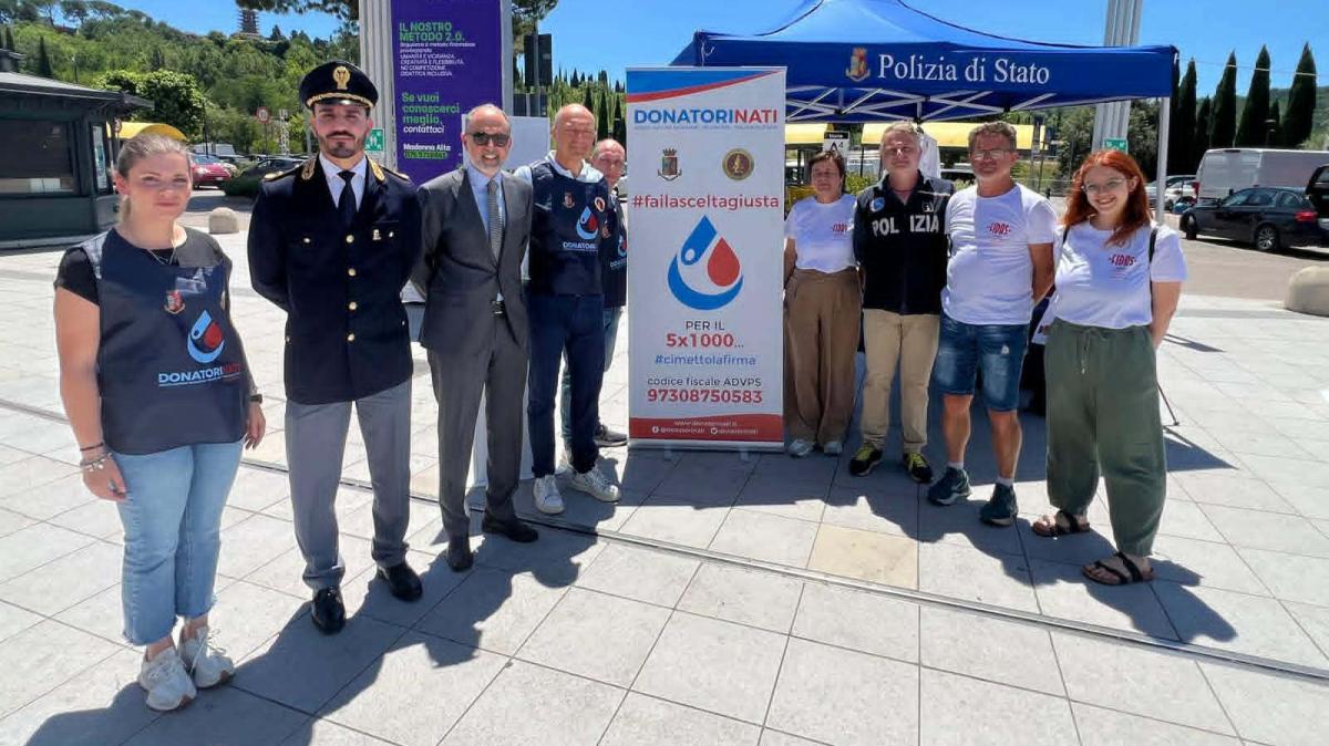 "Donatorinati" della Polizia di Stato e FIDAS Umbria impegnati per incentivare le donazioni di sangue