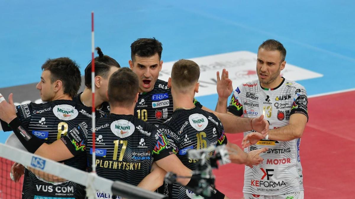 Domenica la Sir Perugia in casa contro l'Itas Trentino per la sfida clou della Superlega di volley maschile