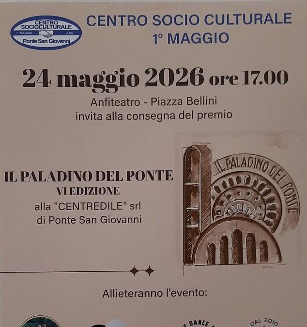 Domenica al Parco Bellini di Ponte San Giovanni in programma la sesta edizione de "Il Paladino del Ponte"