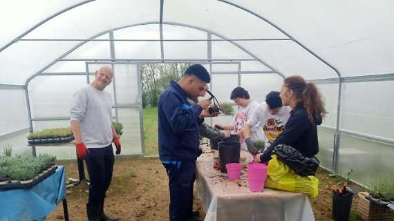Gran bel progetto a Pila dell'Asd Viva insieme a Vivagri: inaugurate le serre della "Fattoria Il Bruco"