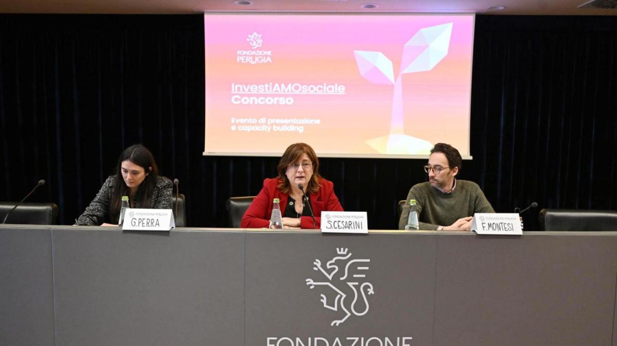 Presentato il concorso "InvestiAMOsociale" per lo sviluppo sociale promosso da Fondazione Perugia