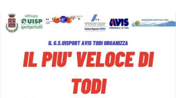 Oggi è in programma la manifestazione "Il più veloce di Todi"