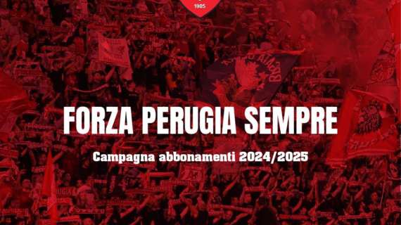 Lunedì 15 luglio parte la campagna abbonamenti del Perugia Calcio per il prossimo campionato