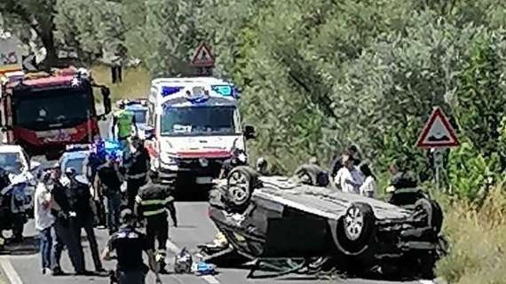 Incredibile incidente ad Ellera! Un'auto inseguita dalla Polizia ha coinvolto altre due macchine