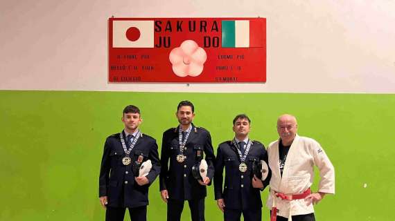 Per gli agenti della polizia locale di Perugia due ori e un brozo ai tricolori Csen di judo